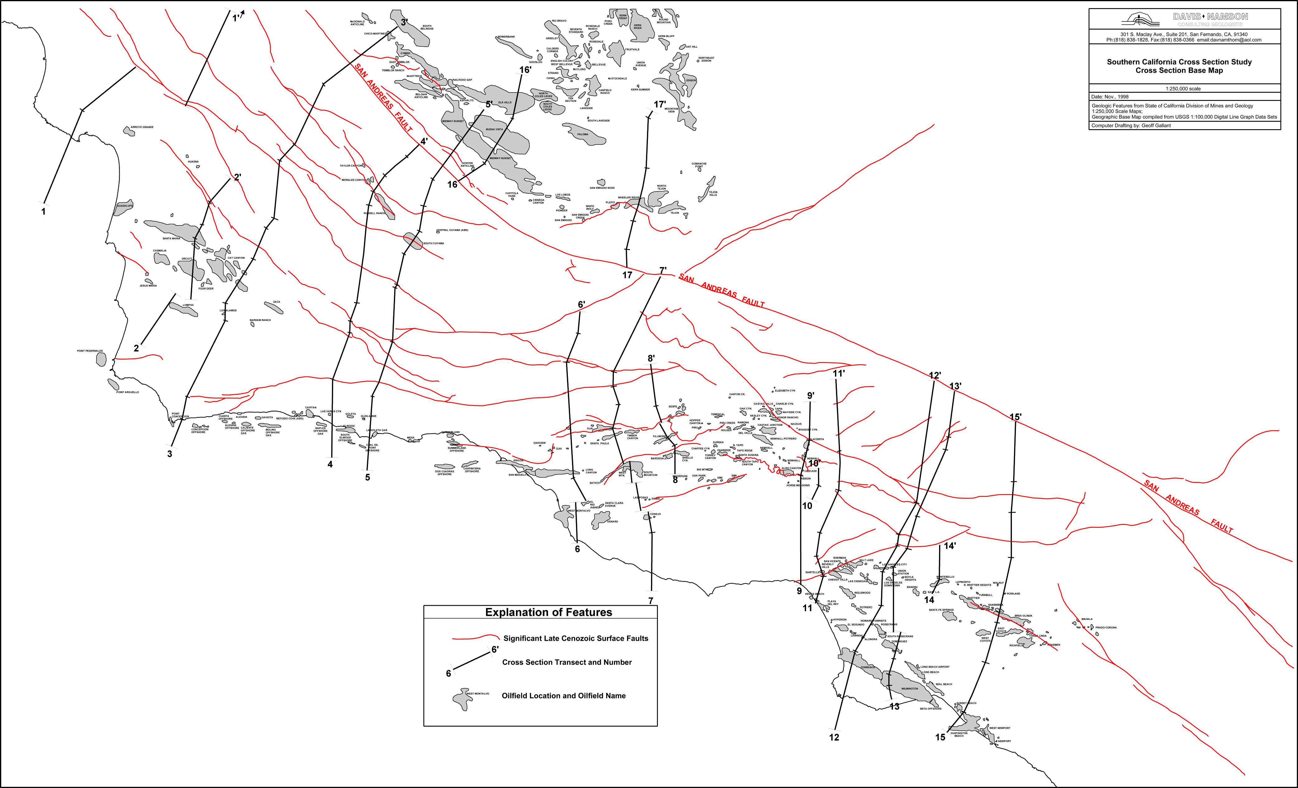 Southern California cross section map (large)