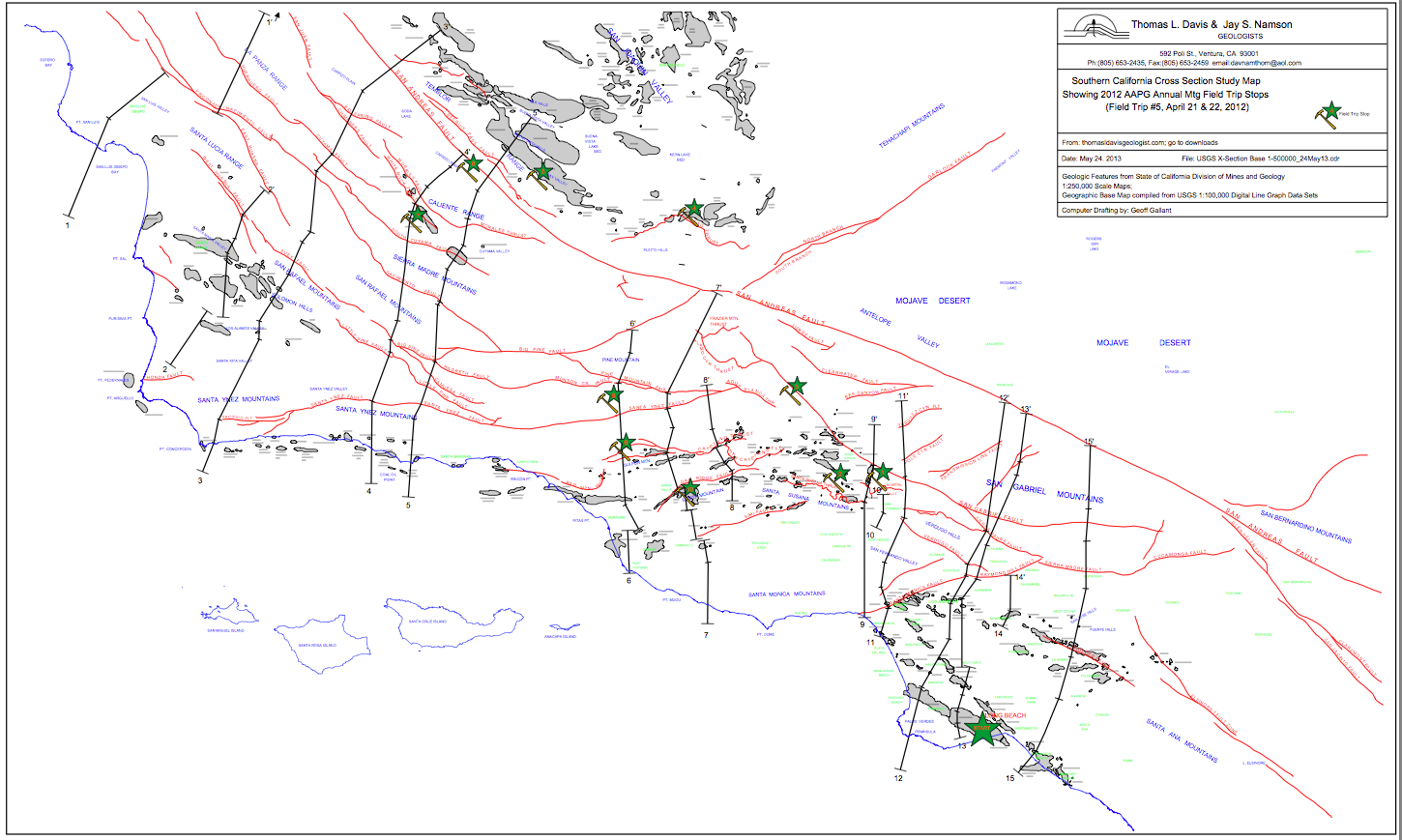 Southern California cross section map (large)